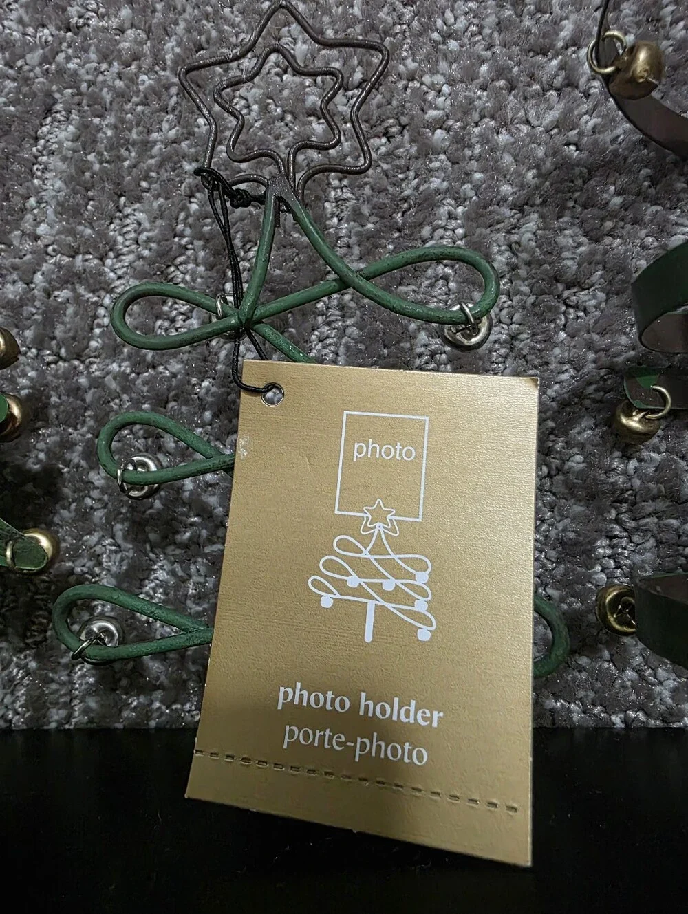 NWT Pier One Imports Christmas Tree Picture Holder Cottagecore Winter Whimsical